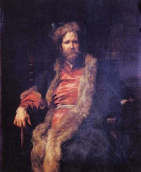 Anthony Van Dyck Portrait of the one-armed painter Marten Rijckaert. oil painting image